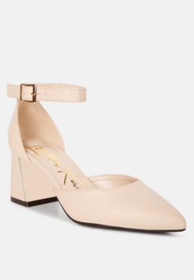 Womens Myla Faux Leather Metallic Sling Heeled Sandals