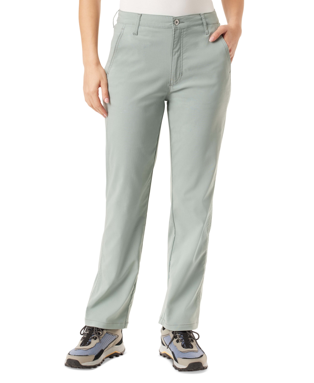 Shop Bass Outdoor Women's Comfort-fit Anywhere Pants In Silver Blue