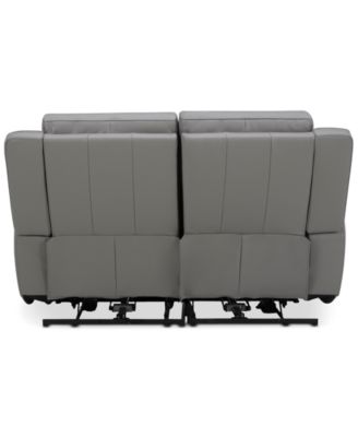 Addyson 64" 2-Pc. Leather Sofa with 2 Zero Gravity Recliners with Power Headrests, Created for Macy's