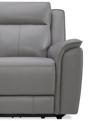 Addyson 64" 2-Pc. Leather Sofa with 2 Zero Gravity Recliners with Power Headrests, Created for Macy's
