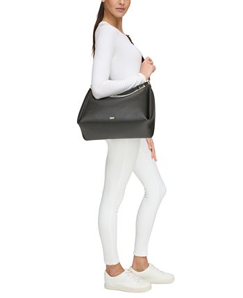Dkny Nala Medium Hobo - Black/silver