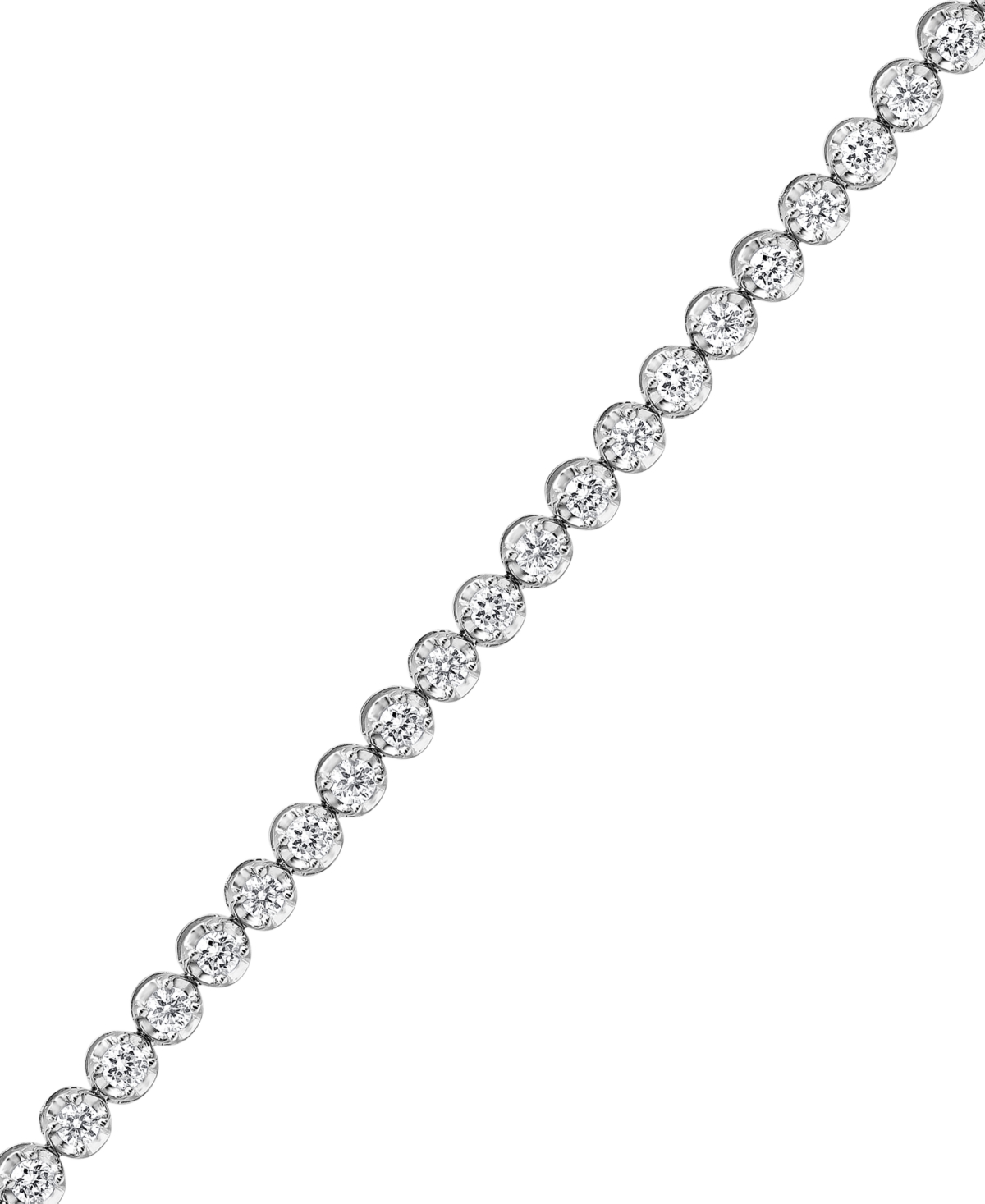 Macy's Diamond Tennis Bracelet (2 Ct. T.w.) In 14k White Gold In White Gold