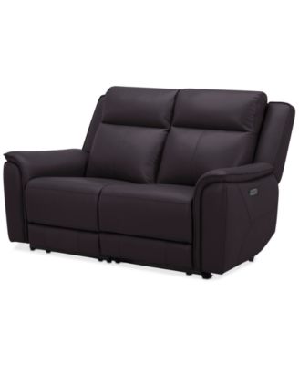 Addyson 64" 2-Pc. Leather Sofa with 2 Zero Gravity Recliners with Power Headrests, Created for Macy's
