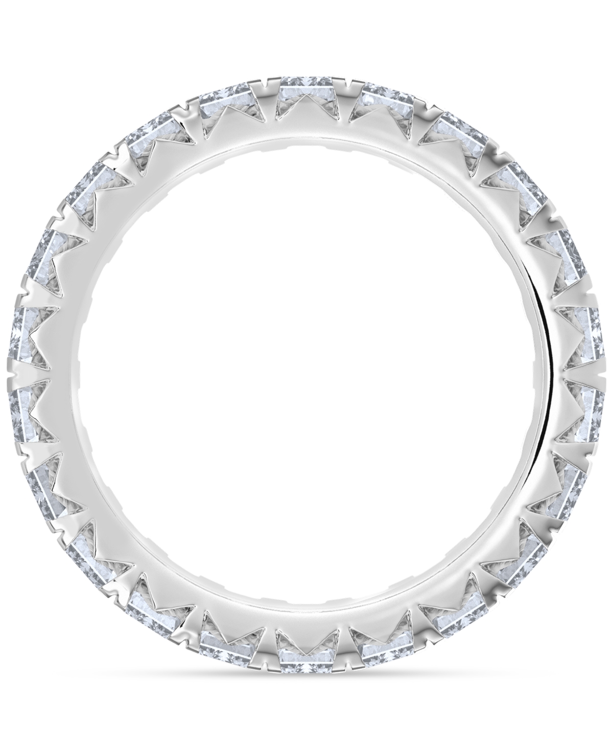 Diamond Emerald-Cut Eternity Band (4 ct. t.w.) 14k Gold (Also Platinum)