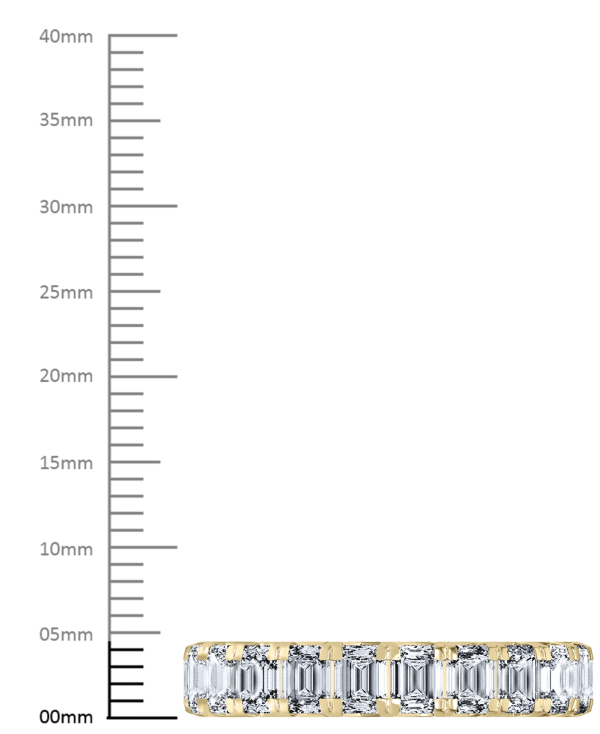 Diamond Emerald-Cut Eternity Band (4 ct. t.w.) in 14k Gold (Also in Platinum)