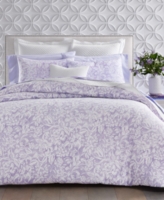 Charter Club Damask Designs Damask Floral Duvet Cover Set, King, Exclusively at Macy's - Purple