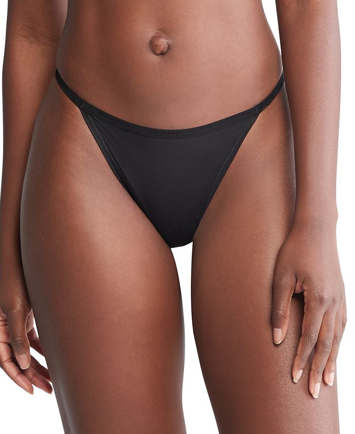Calvin Klein Women's Ideal Stretch Micro String Thong Underwear QD5115 -  Macy's