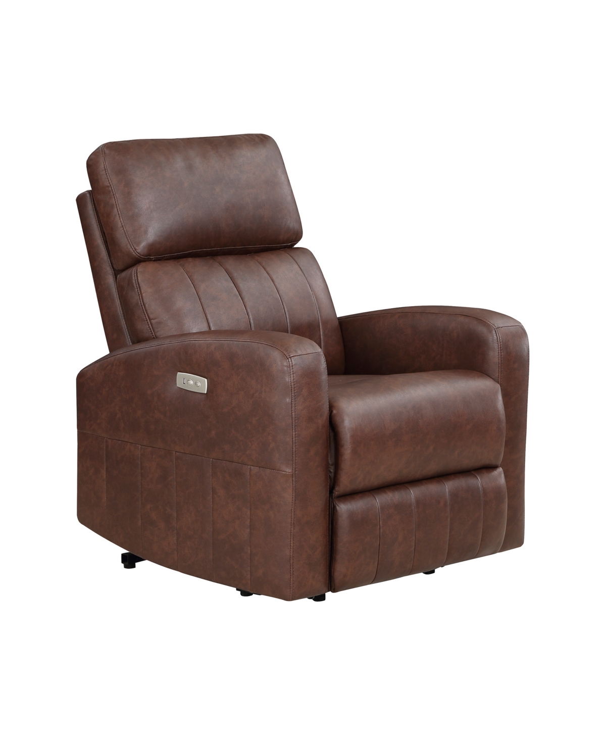 Homelegance White Label Crackle Power Lift Chair In Brown