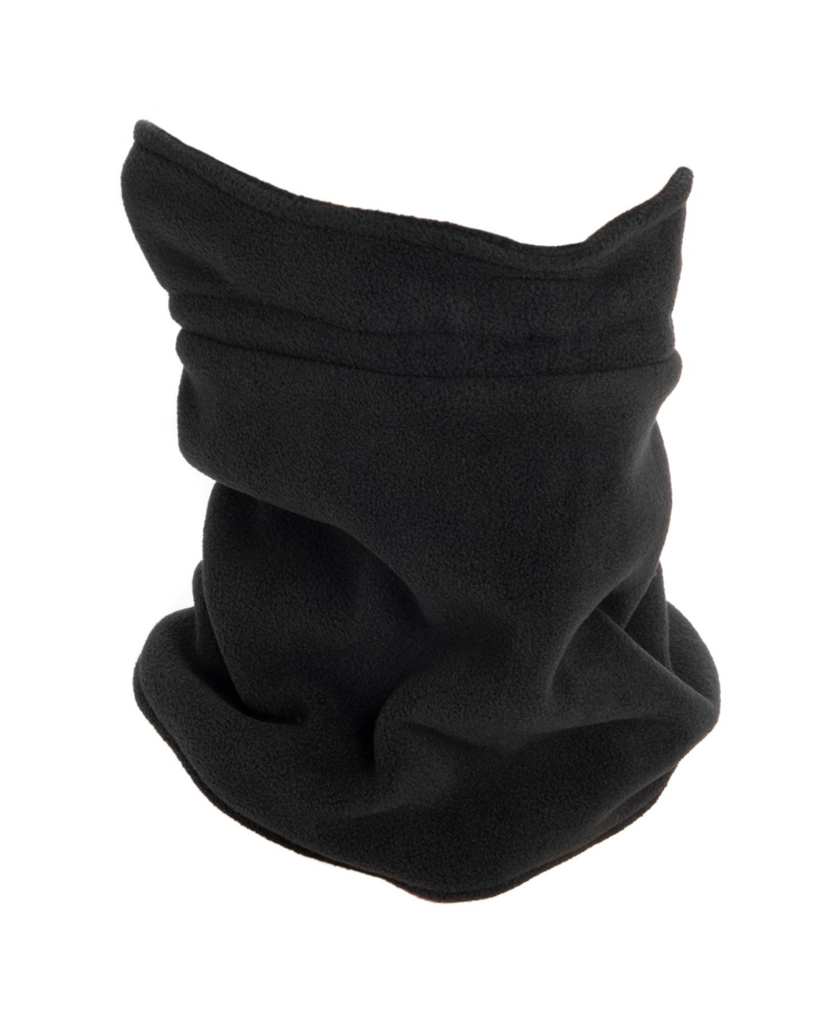 Unisex Fleece Neck Gaiter, Black, One Size - Oxford