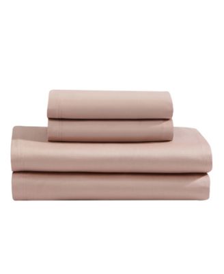 Calvin Klein Organic Earth 300 Thread Count 100% Cotton Sateen 4-Pc. Sheet Set, Queen