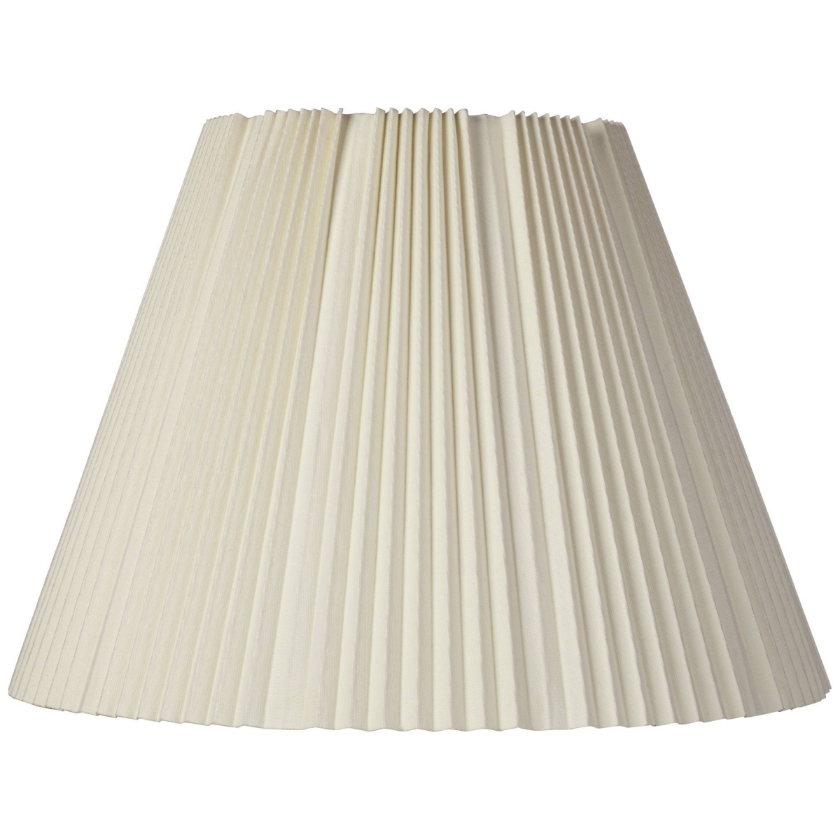 Springcrest Eggshell Pleated Large Empire Lamp Shade 9" Top X 17" Bottom X 11.75" High X 12.25" Slant (spider) R In White