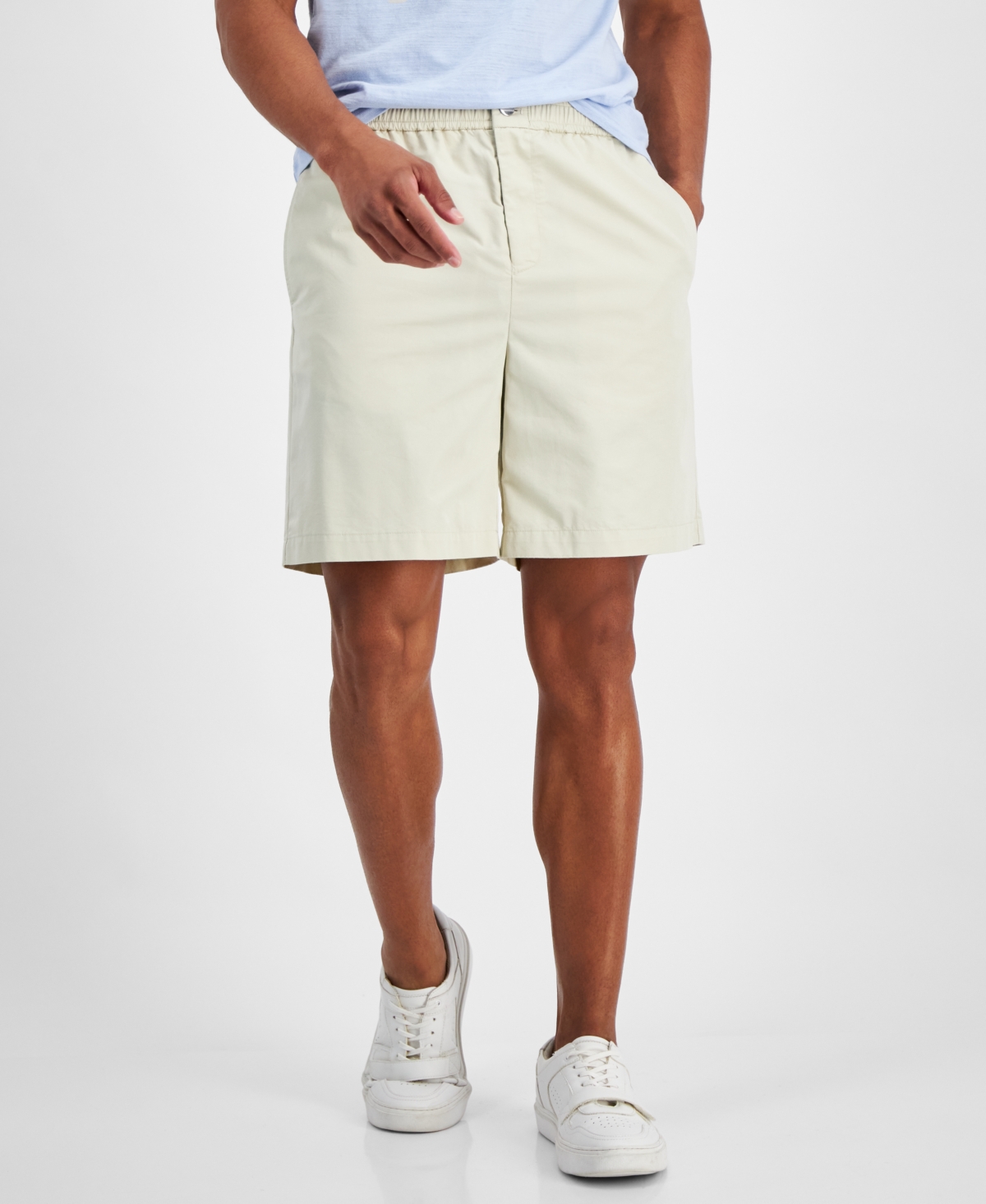 Inc International Concepts Men's Ash Regular-fit Solid 7" Shorts, Created For Macy's In Grain
