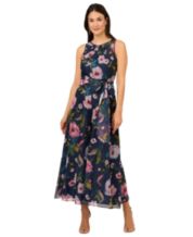 Adrianna Papell Floral Print Jumpsuit - Macy's