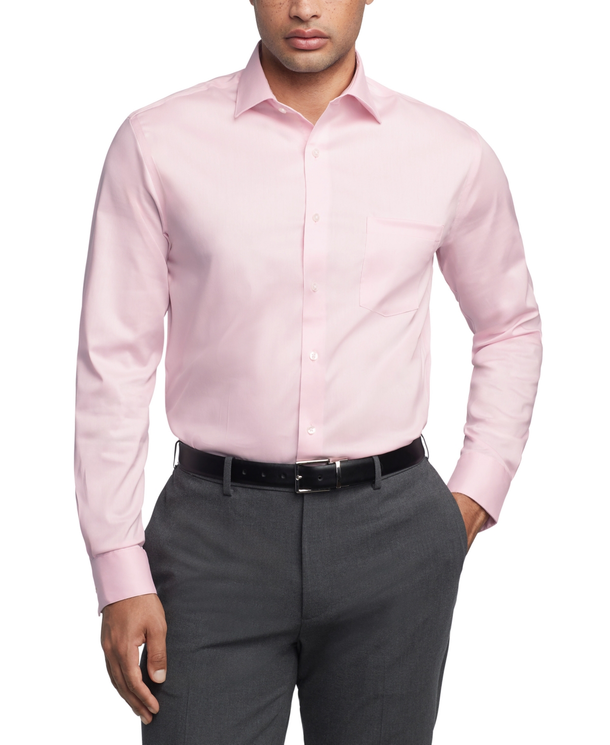 Men's Flex Collar Regular Fit Dress Shirt - Pale Pink