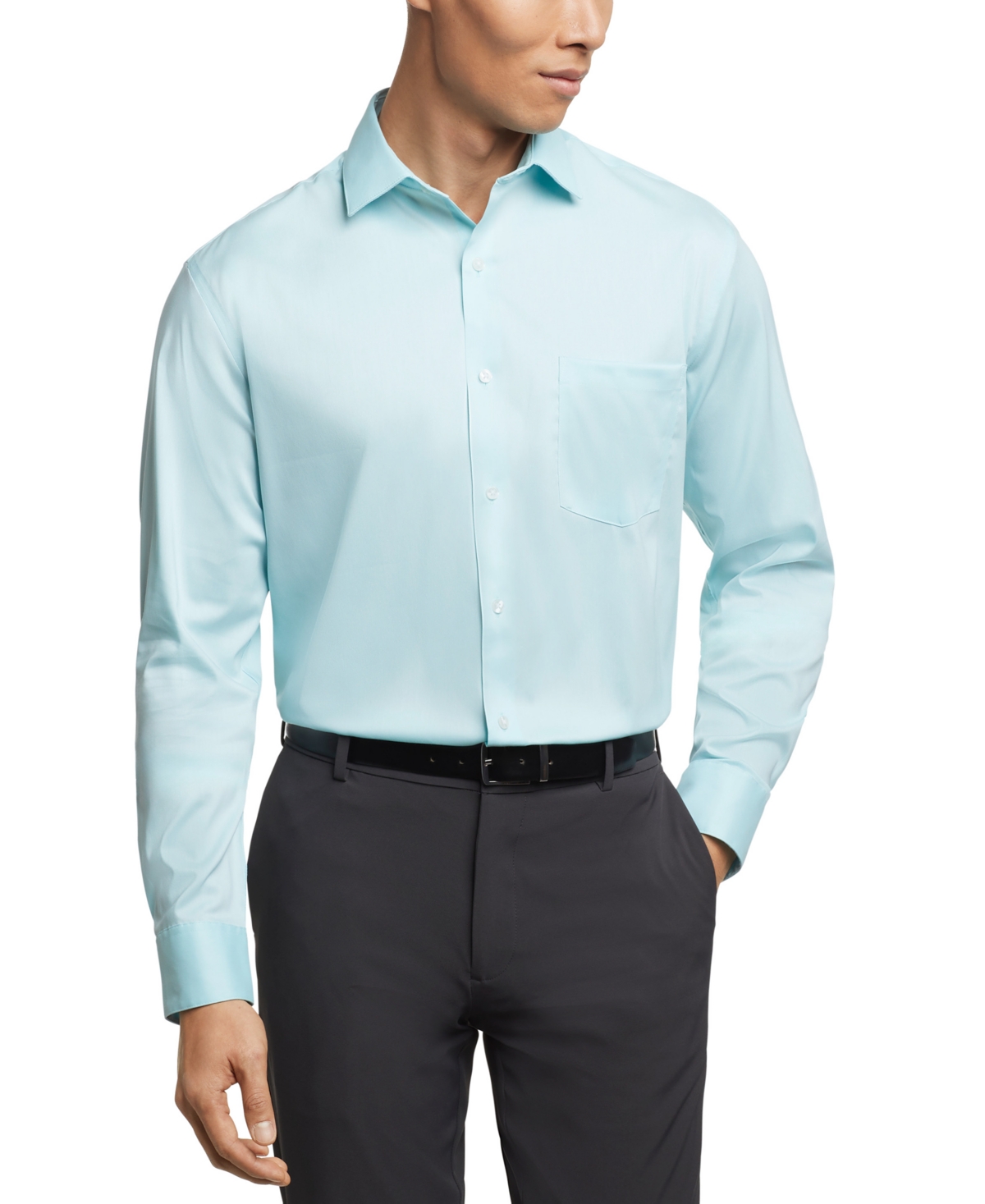 Men's Flex Collar Regular Fit Dress Shirt - Pale Pink