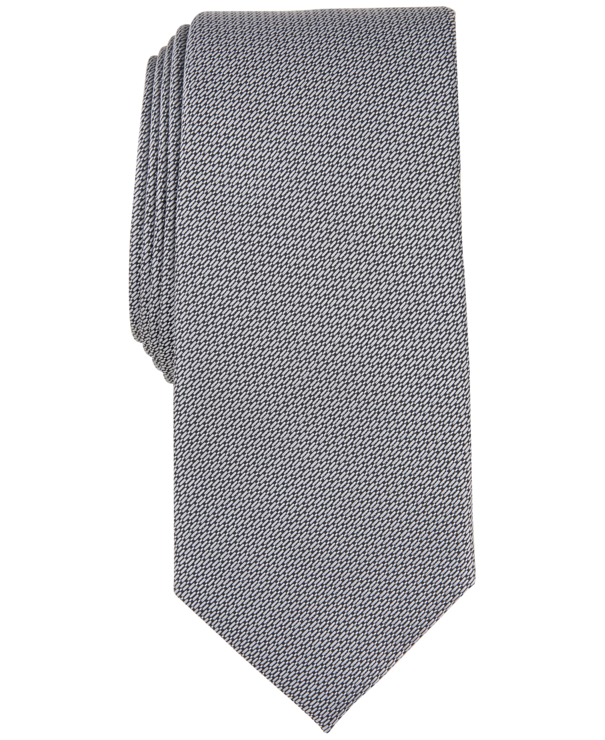 Alfani Men's Sawyer Textured Tie, Created For Macy's In White
