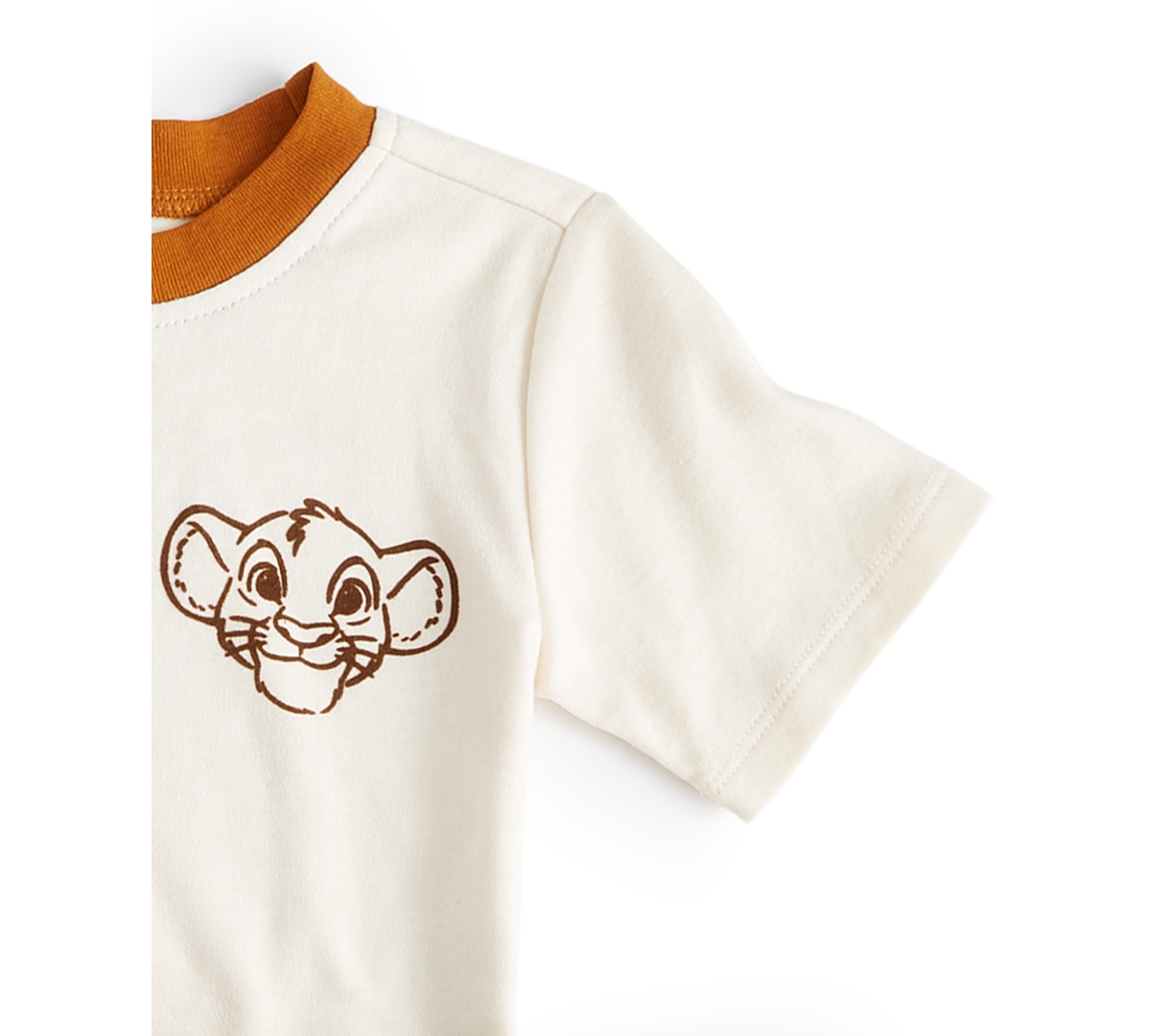 Shop Disney Baby The Lion King T-shirt & Shorts, 2 Piece Set In Tan,beige