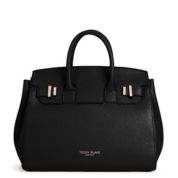 Macy's black hot sale leather handbags