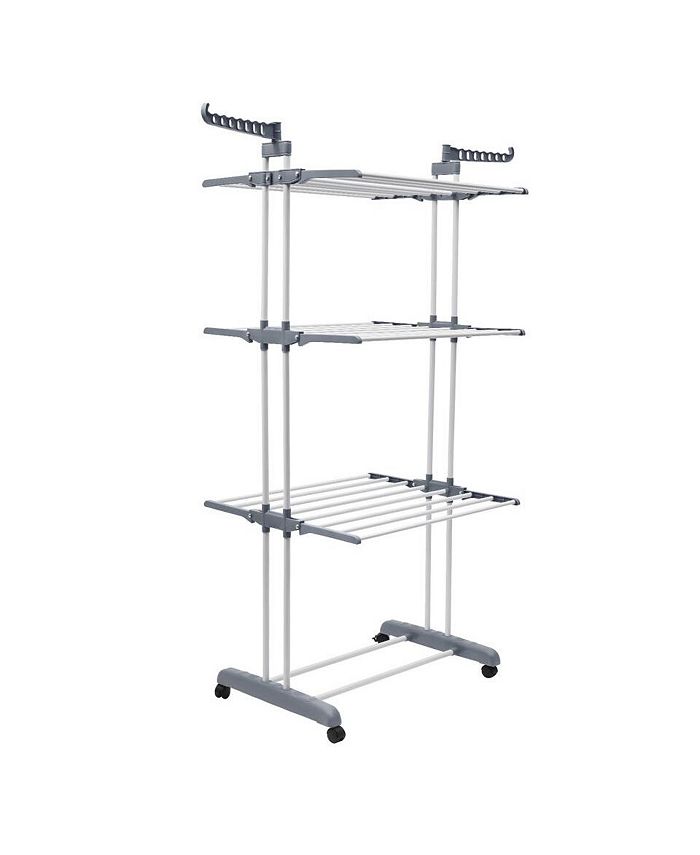 Stock Preferred 4 Tier Clothes Drying Rack Folding Hanger Stand ...