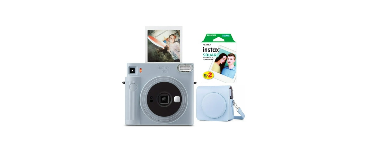 Fujifilm Instax Square Sq1 Instant Camera Starter Set With Film And Case In Blue
