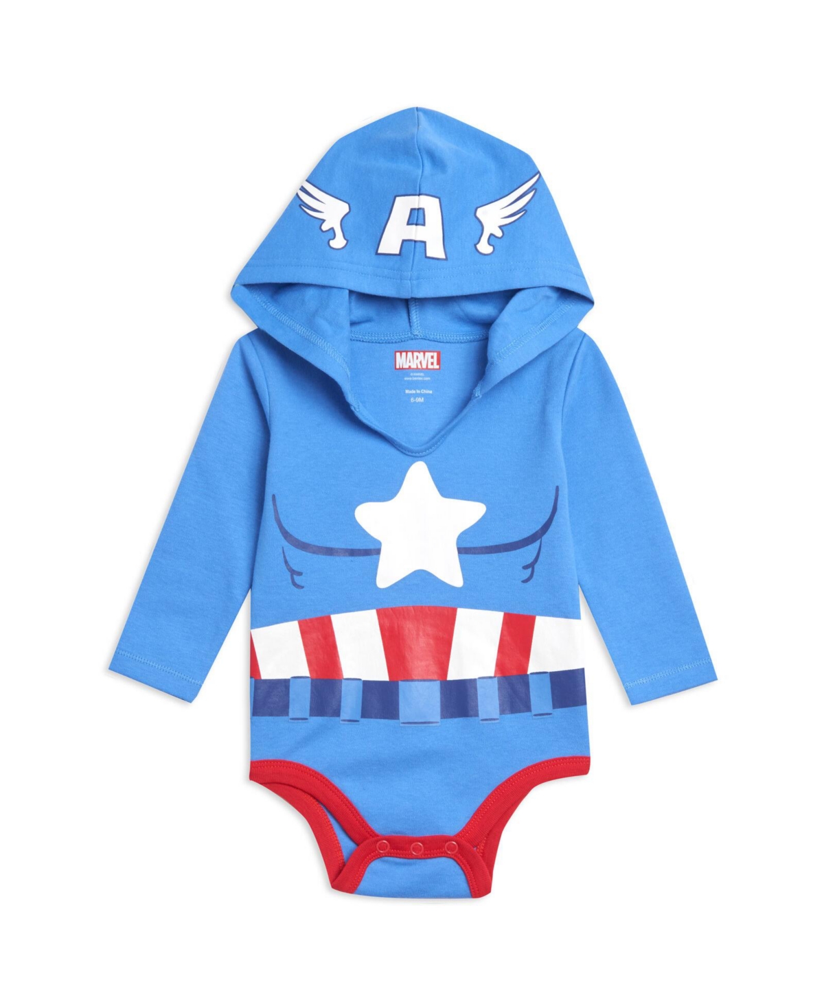 Infant boys Marvel Avengers Hulk Captain America Spider-Man Boys 3 Pack Cosplay Bodysuits- Multicolored