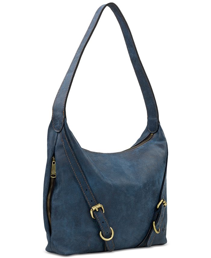 Patricia Nash Elia Denim Leather Small Hobo Bag - Macy's