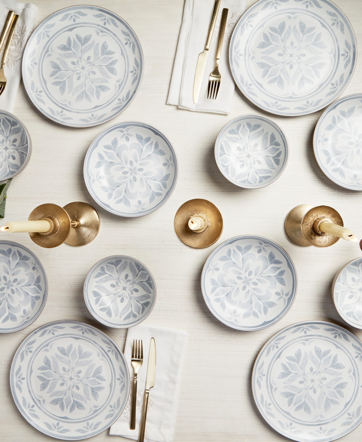 Tabletops Unlimited Carrara 12 Pc. Dinnerware Set, Service For 4 In Gray