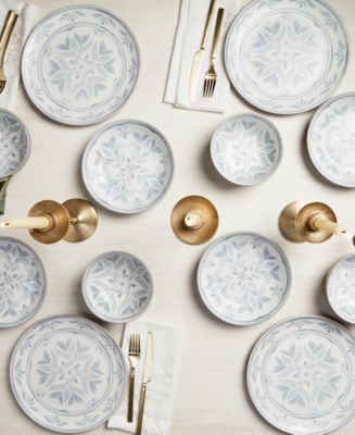 Service De Table 12 Pièces Macy's All The Trimmings - Assiettes, Tasses, Sous-tasses