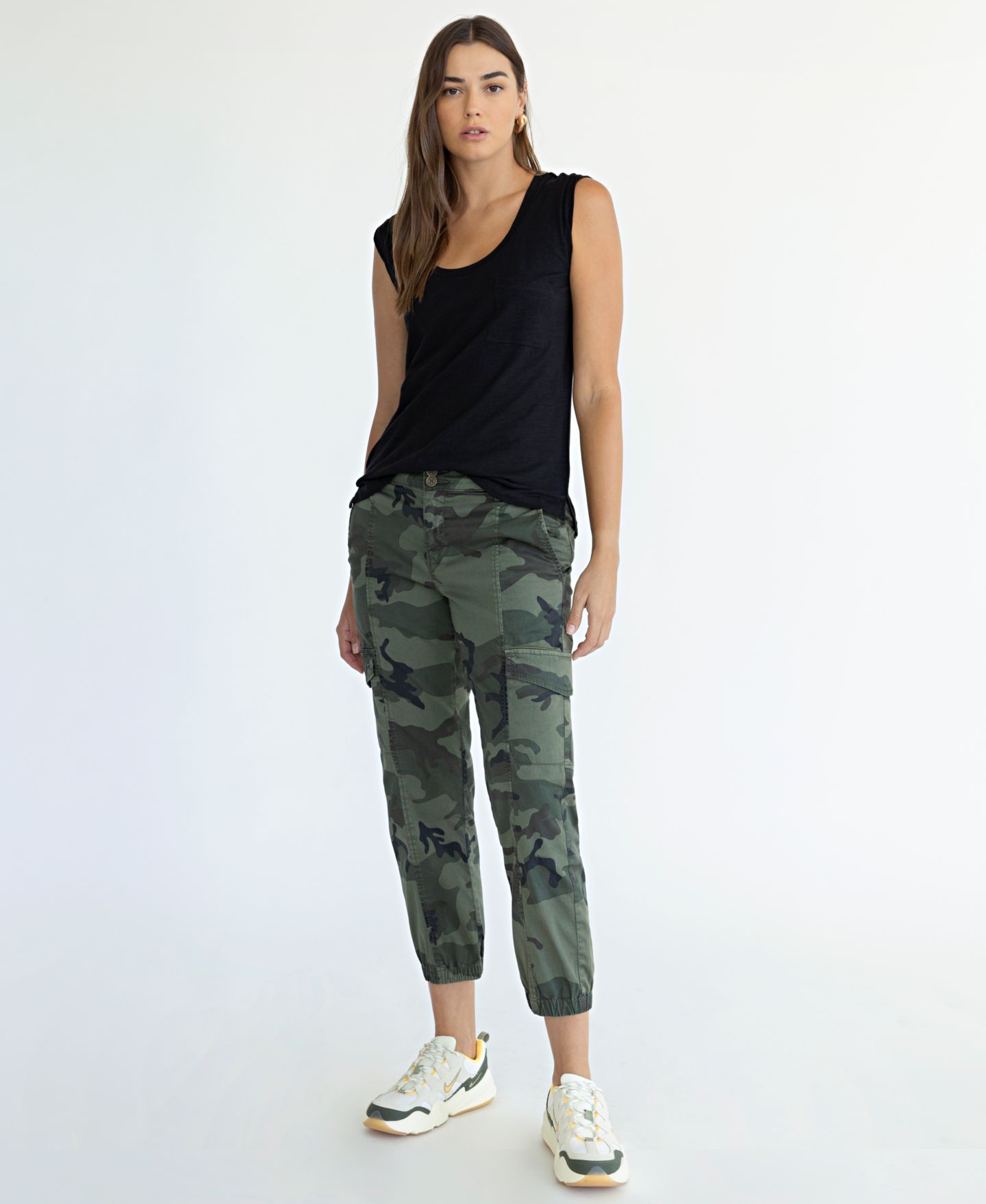 Женские брюки Sanctuary Rebel Camo-Print, цвет: Зелёный — фото 5
