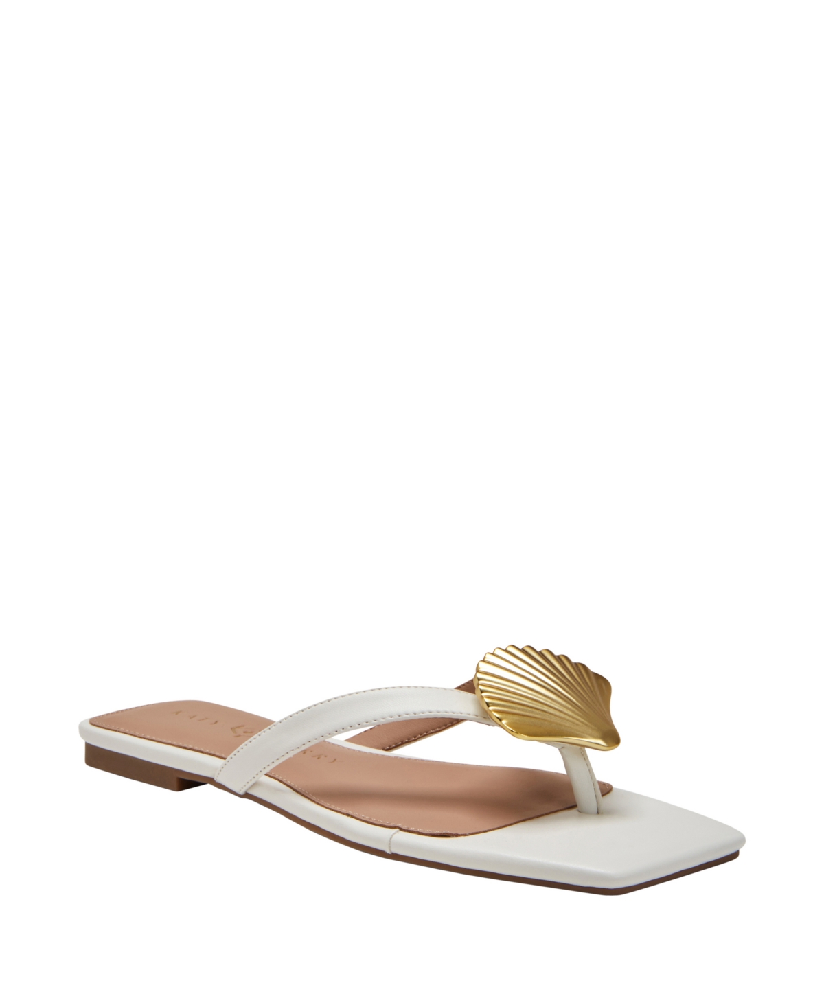 Katy Perry Women's Camie Shell Slip-on Sandals In Optic White