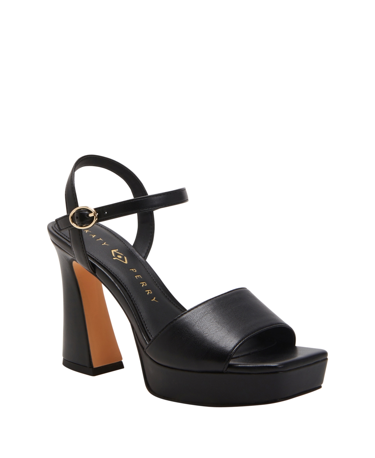 Katy Perry Women's Square Open Platform Sandals In Black