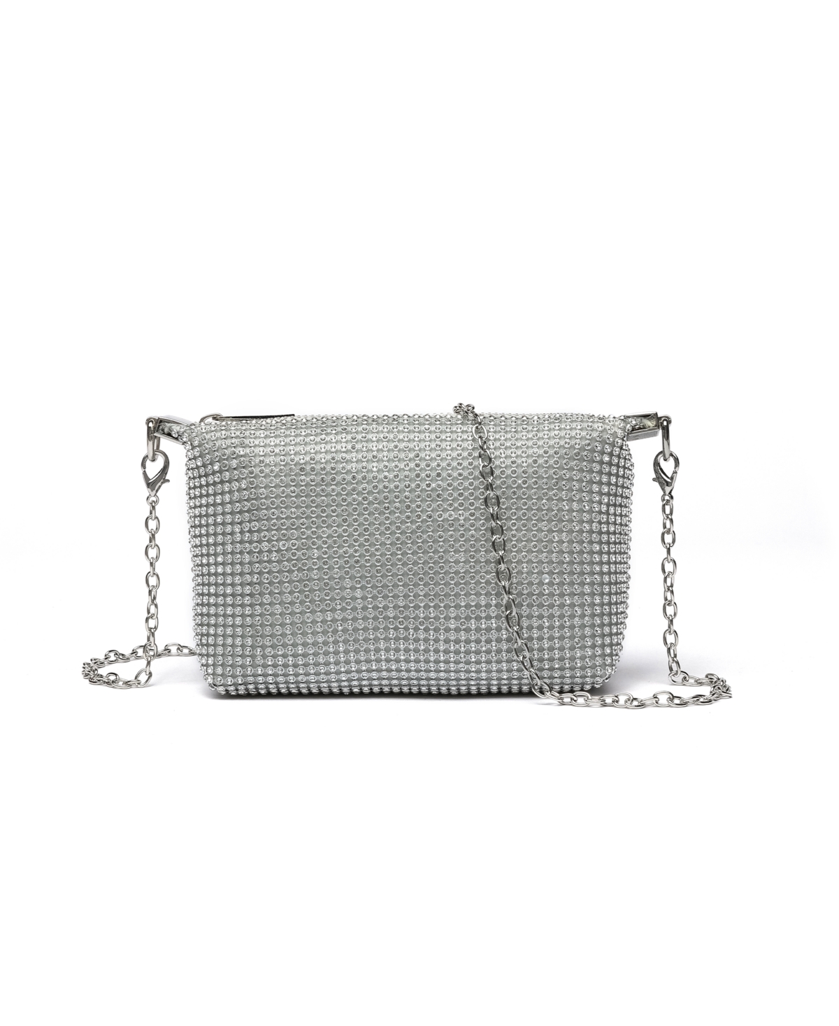 Remy Rhinestone Multi Crossbody Clutch - Silver