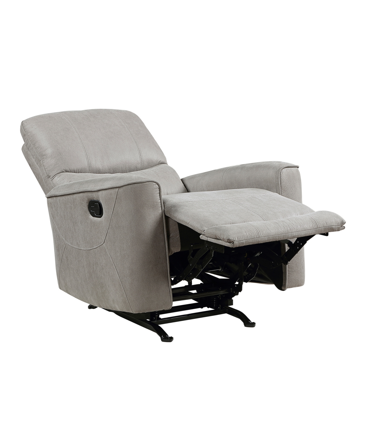 Shop Homelegance White Label Hankins 36" Rocker Reclining Chair In Gray