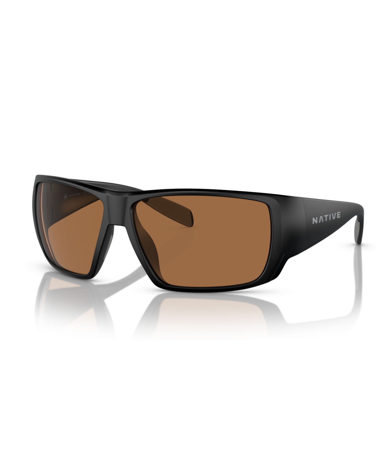 Native Men's Sightcaster Polarized Sunglasses, Polar XD9021 - Matte Black