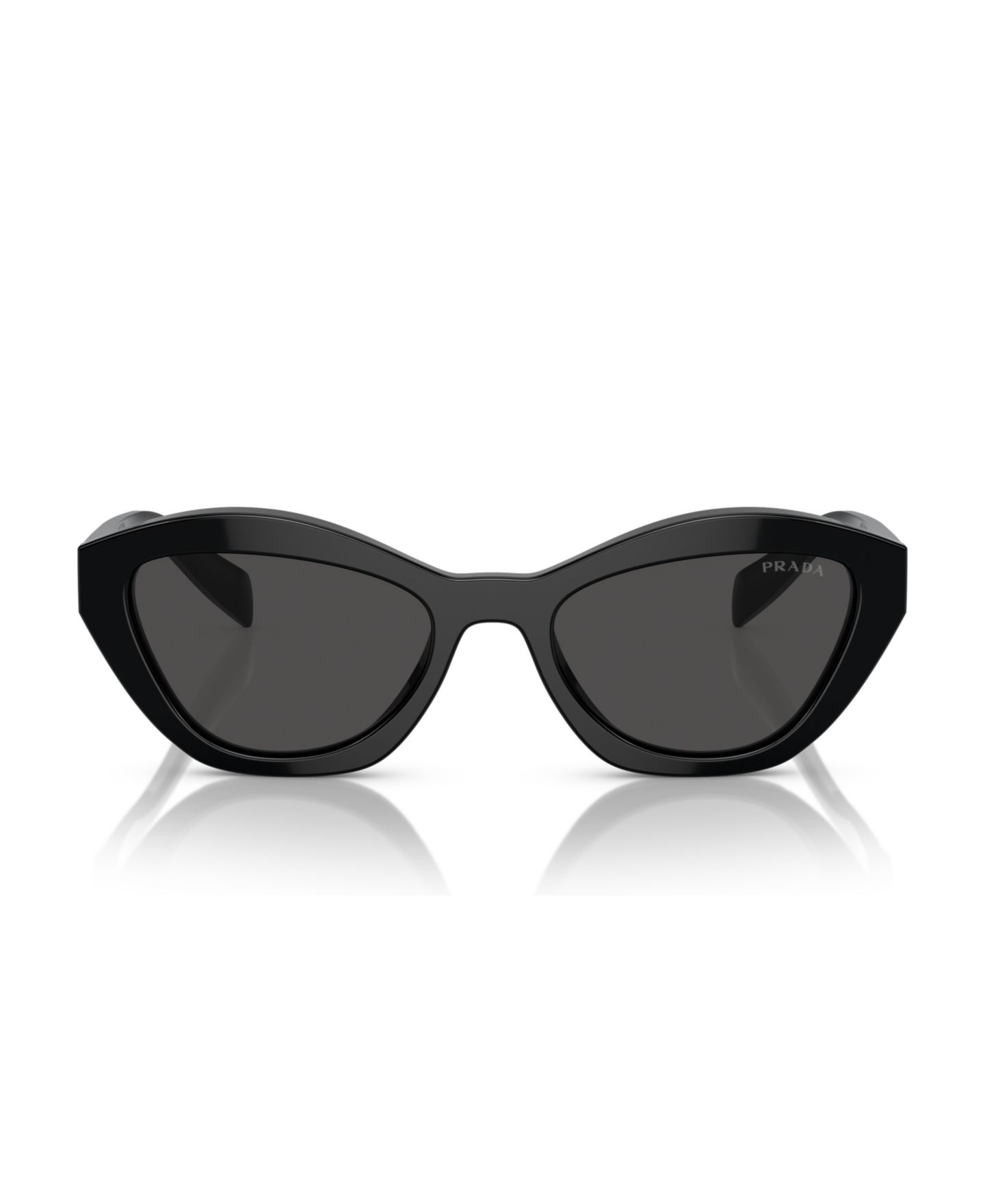 Женские солнцезащитные очки Prada Low Bridge Butterfly Sunglasses, PR A02SF, цвет: Чёрный — фото 2