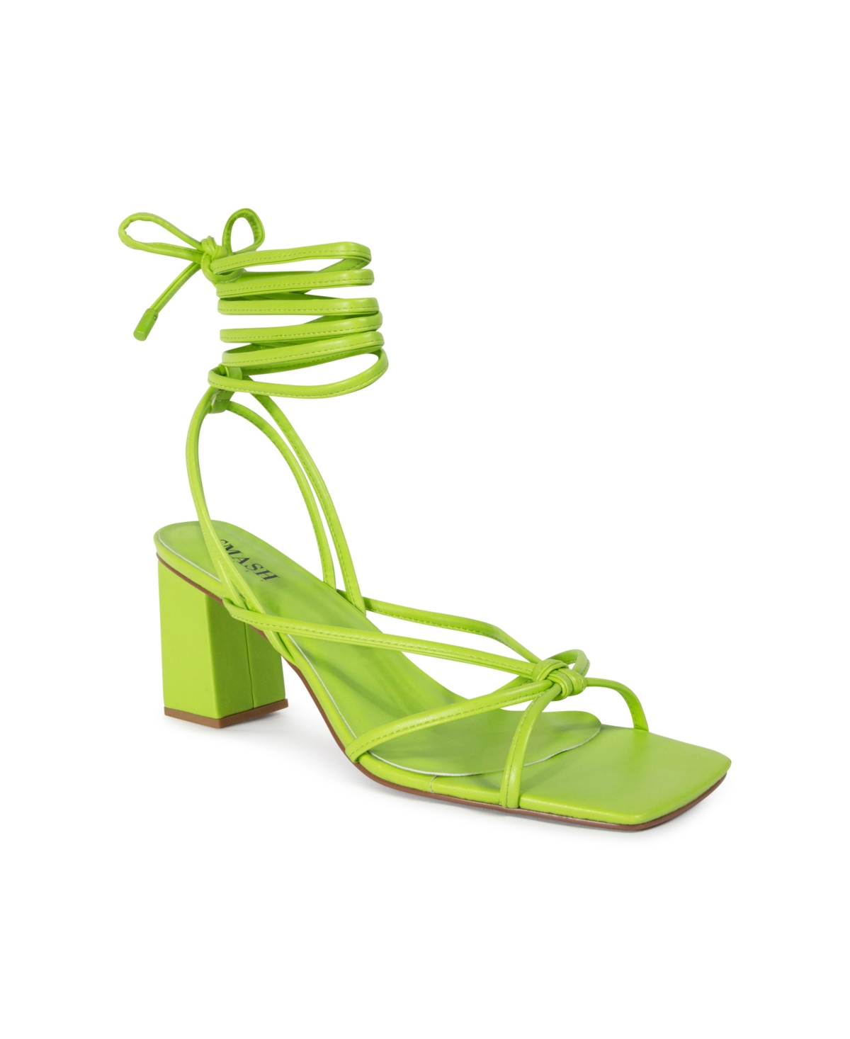 Women's Eva Block Heel Lace-Up Sandals - Green
