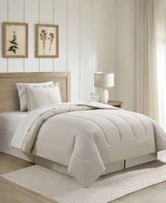 Neutral Damask 8-Pc. Comforter Set