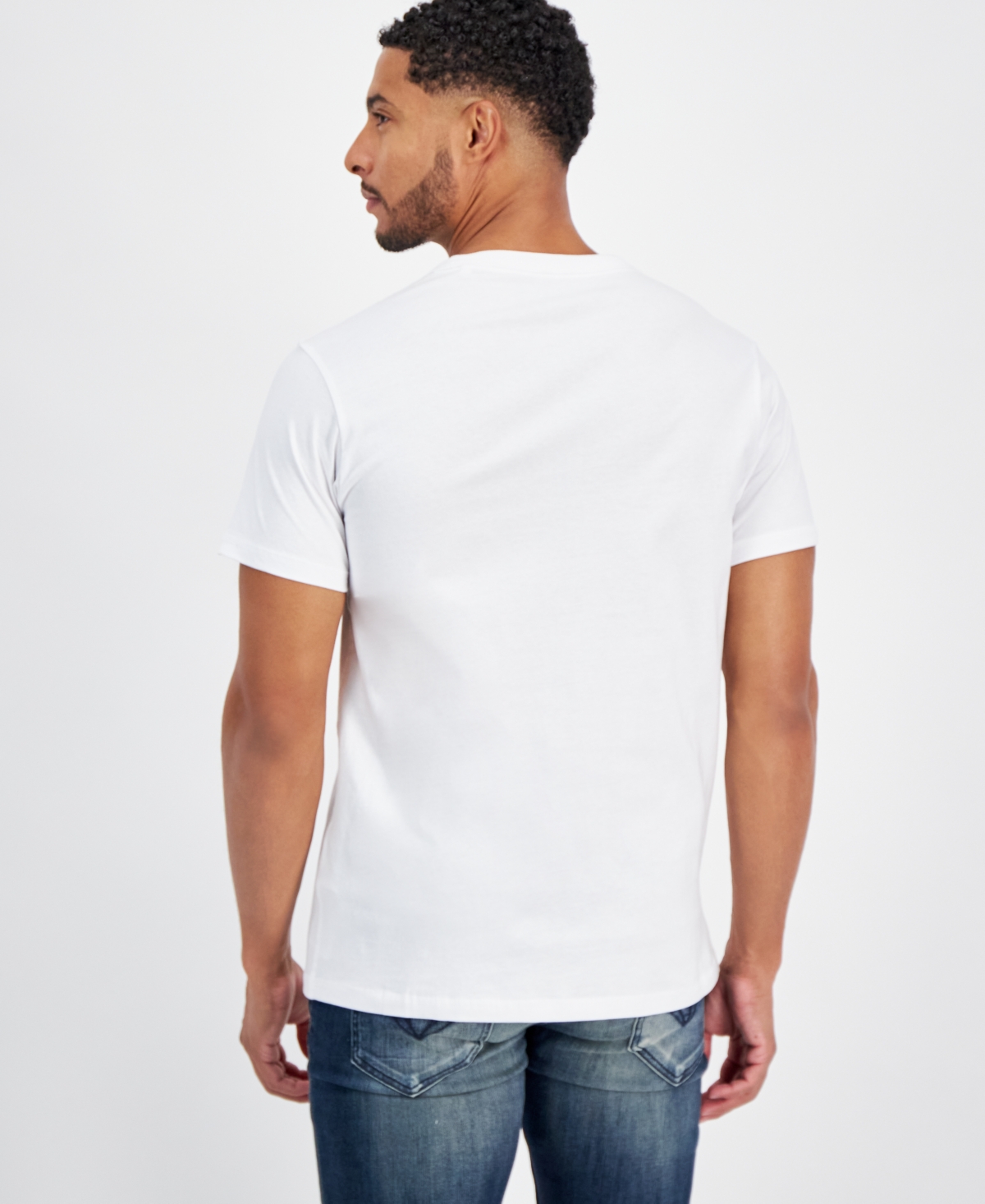 Shop Guess Men's Embroidered Dragon Logo Graphic T-shirt In Pure White