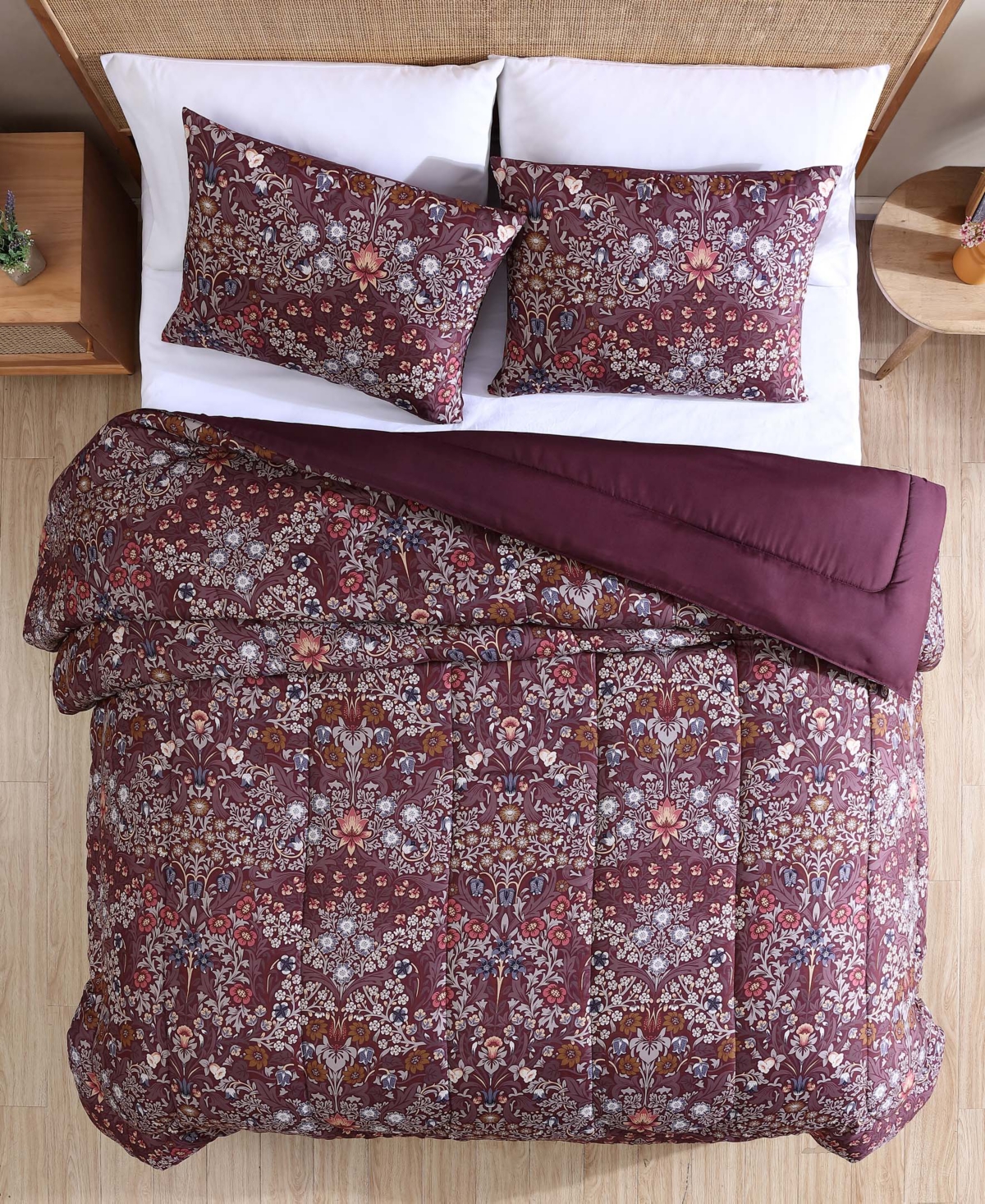 Hallmart Collectibles Vinaya 3-pc. Comforter Sets In Purple