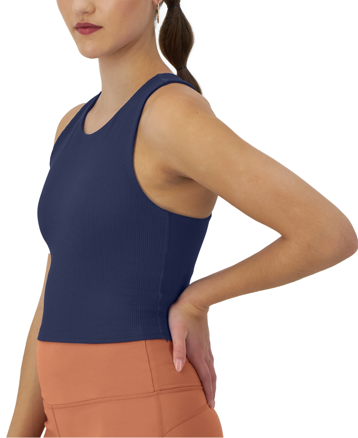 Champion Women's Ribbed Soft Touch Racerback Crop Top