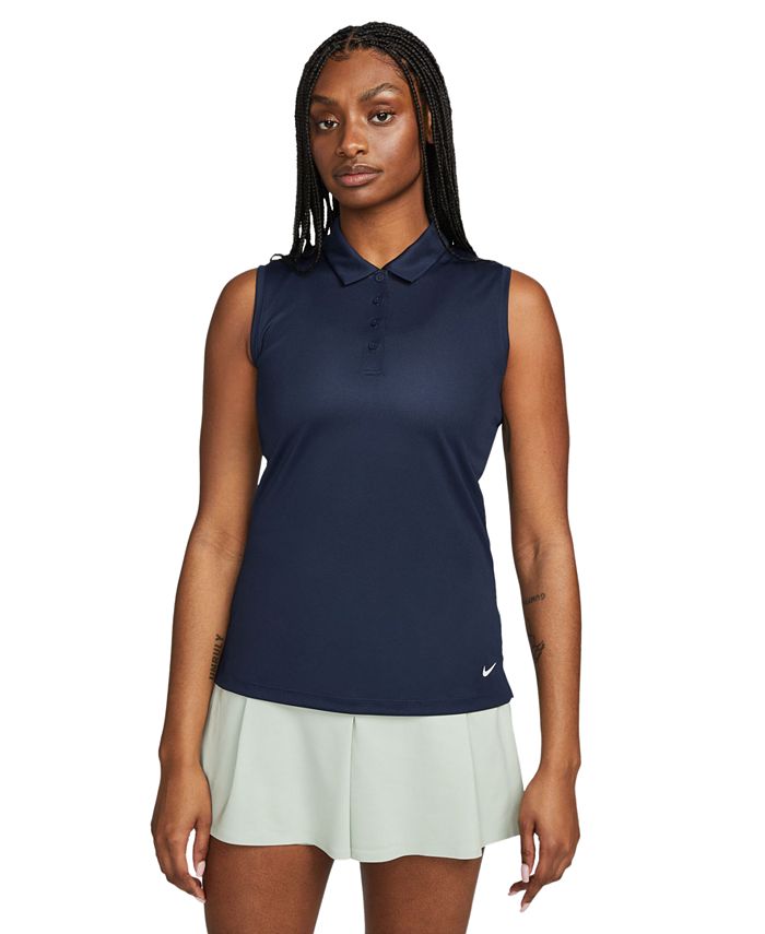 Nike Women s Dri FIT Victory Sleeveless Golf Polo T Shirt Macy s