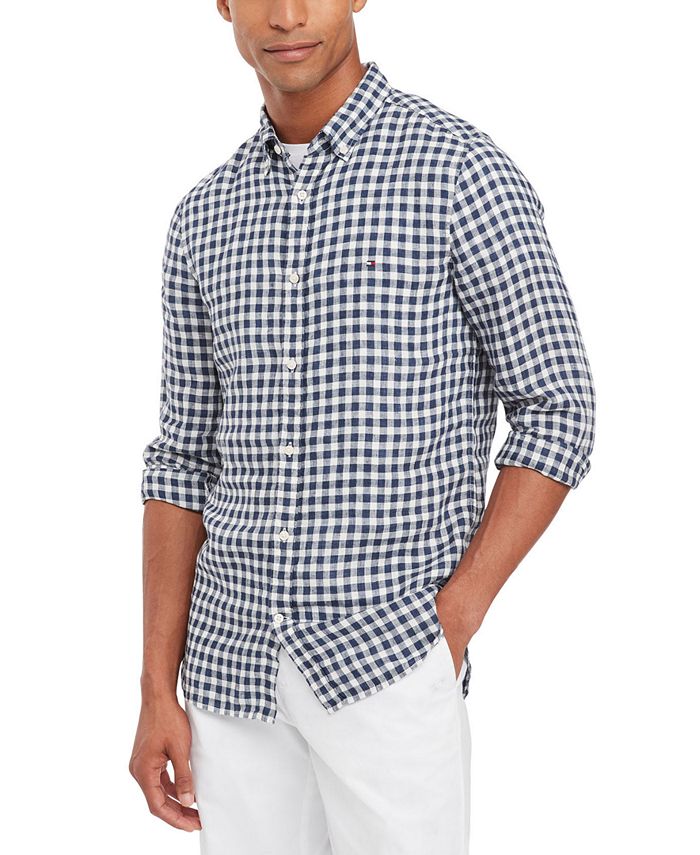 Tommy hilfiger linen shirt sale