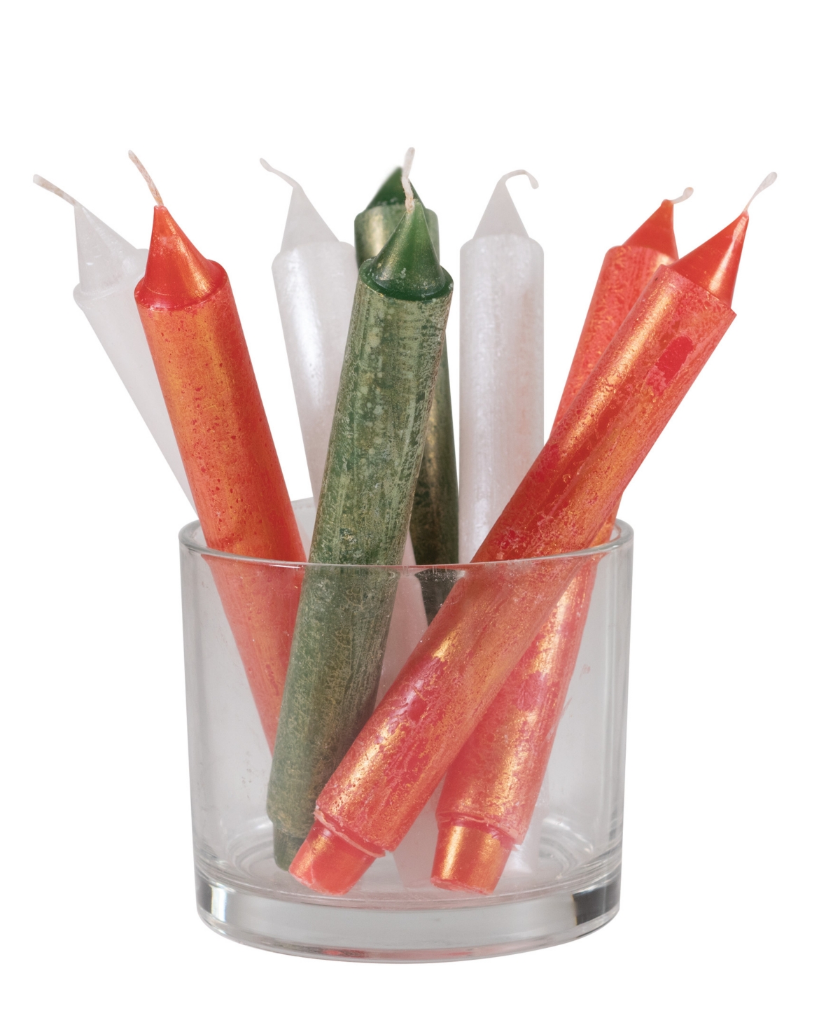 Vance Kitira 10" Ritz Timber Taper Candles, Set Of 4 In Red