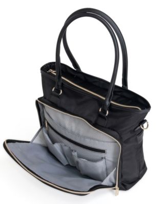 Madison Square Hardside Chevron Expandable Luggage, 2-Piece 20" Carry-On and Tote