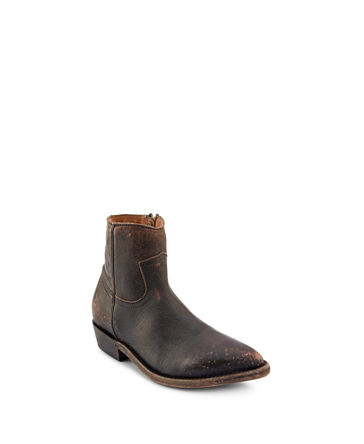 Frye block heel leather booties shop
