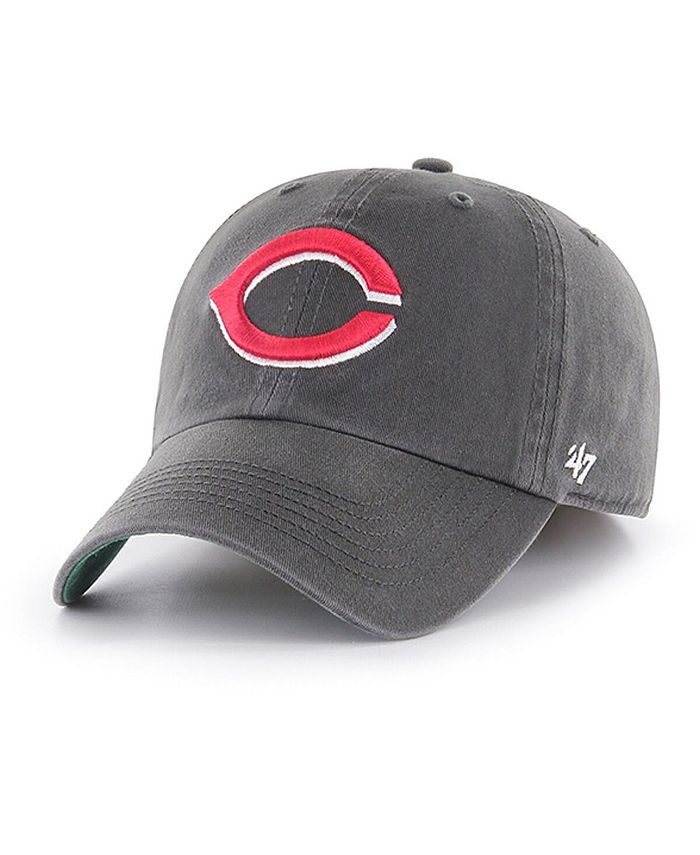 '47 Brand Men's Graphite Cincinnati Reds Franchise Fitted Hat Macy's