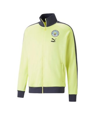 Men's Yellow Manchester City ftblHeritage T7 Raglan Full-Zip Track Jacket