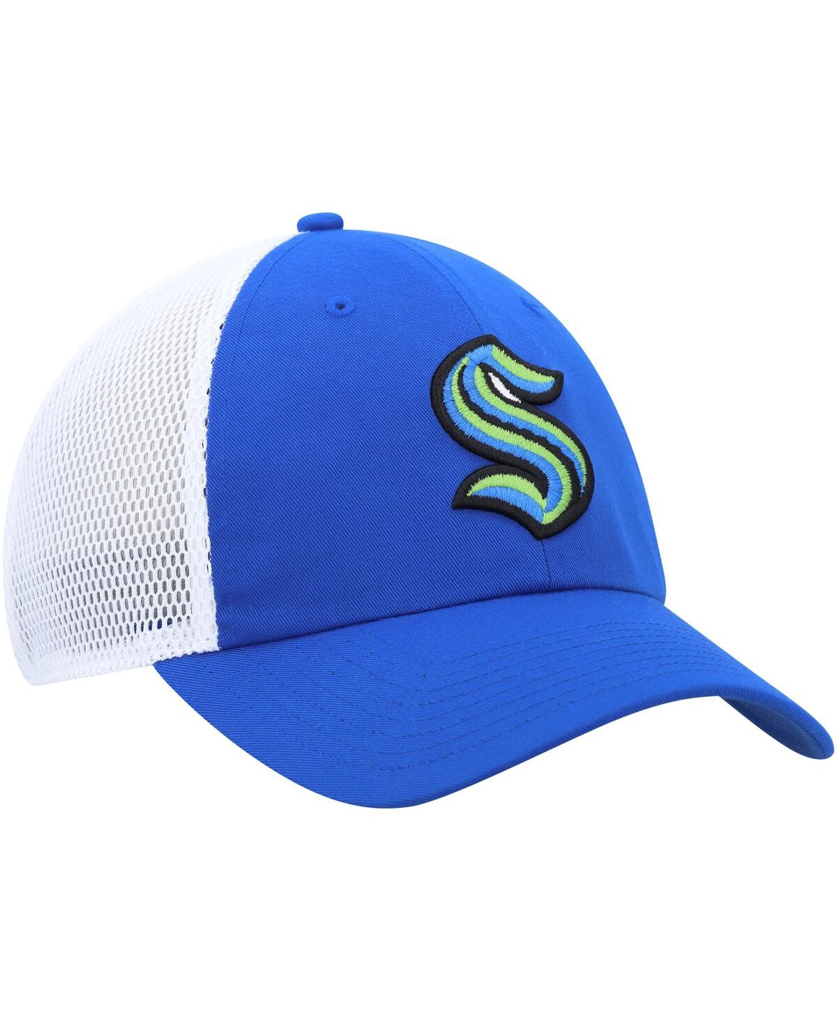 Men's adidasSeattle Kraken Color Pop Trucker Adjustable Hat - Blue