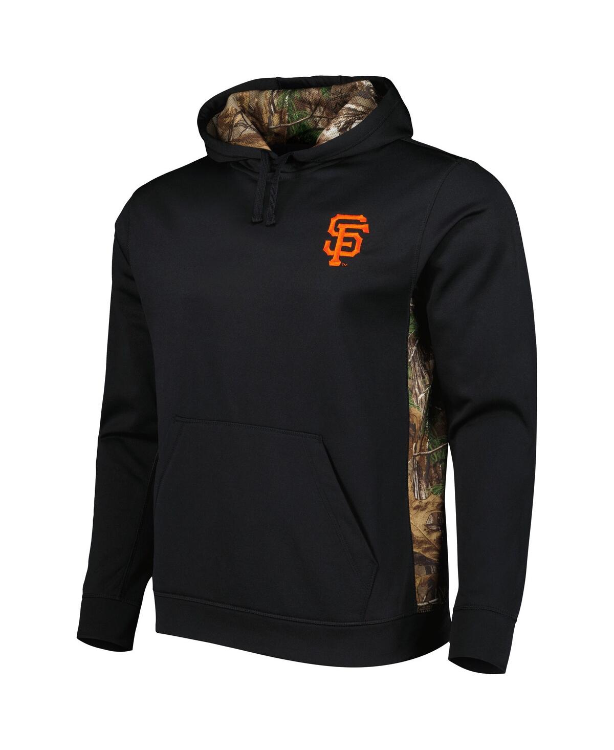 DUNBROOKE MEN'S DUNBROOKE BLACK, CAMO SAN FRANCISCO GIANTS RANGER PULLOVER HOODIE 