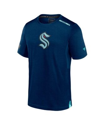 Men's Deep Sea Blue Seattle Kraken Authentic Pro Performance T-shirt